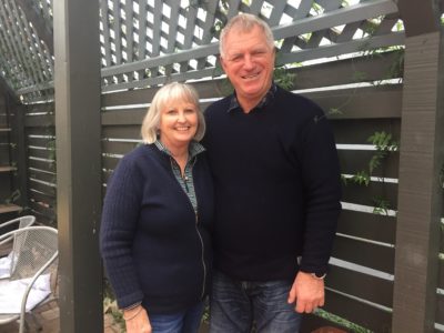 Gavin and Sue O'Donnell at their home