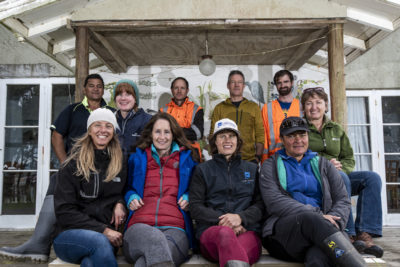 Lauren Walker and the Core & Restore team, representing Cawthron Institute, Beca, Ngāti Apa ki te Rā To HealthPost Nature Trust, Manawhenua ki Mohua and the Department of Conservation.
